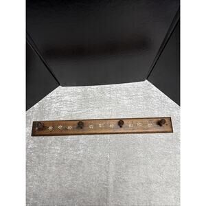 4-Peg Handmade Handpainted Floral Design Keys Scarf Hats Cottage core Farmhouse